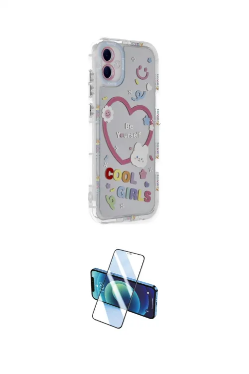 ieg™ Galaxy A05 Kılıf Ahenk Modern Serisi - Siyah 3D Antistatik Cam Ekran Koruyucu