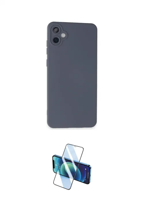 ieg™ Galaxy A05 Kılıf Ahenk Serisi - Siyah 3D Antistatik Cam Ekran Koruyucu