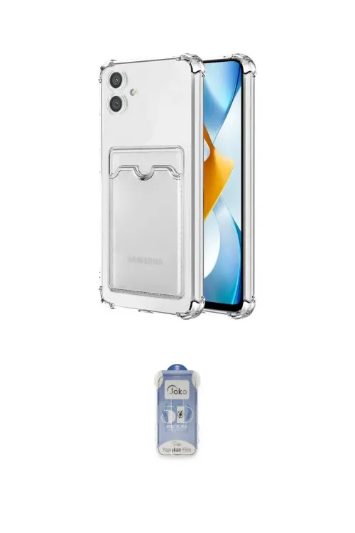 ieg™ Galaxy A05 Kılıf Doruk Klasik Koleksiyonu - Siyah Joko Magic 5D Cam