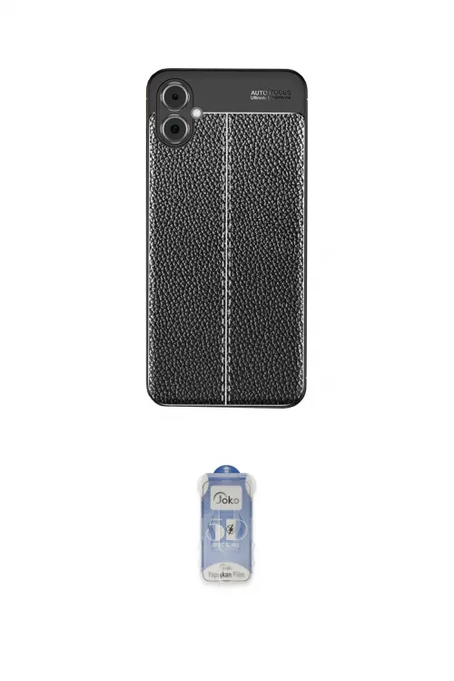ieg™ Galaxy A05 Kılıf Doruk Klasik Özel Seri - Siyah Joko Magic 5D Cam
