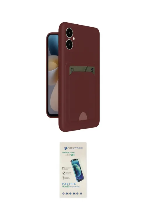 ieg™ Galaxy A05 Kılıf Vadi Çizgi Prime - Şeffaf Pasifik Cam Ekran Koruyucu