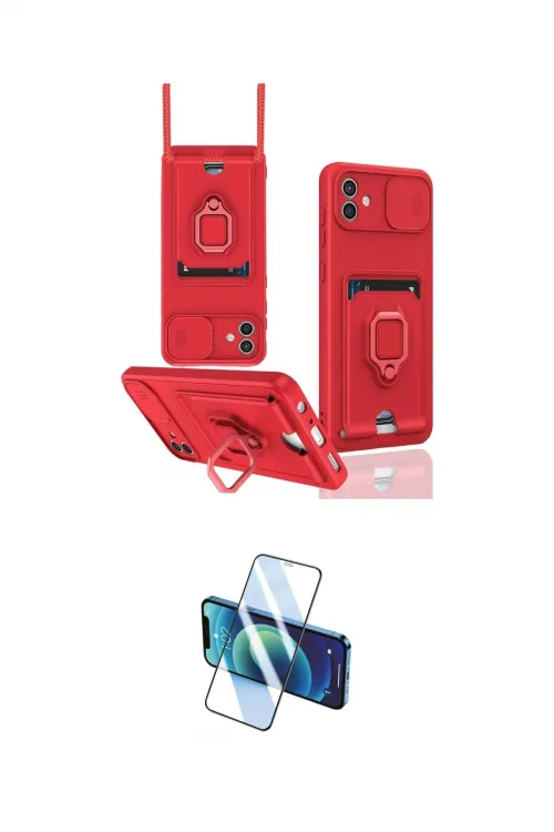 ieg™ Galaxy A05 Kılıf Vadi Form Prime - Siyah 3D Antistatik Cam Ekran Koruyucu