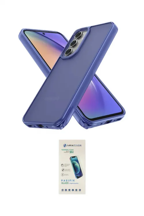 ieg™ Galaxy A05S Kılıf Atlas Form - Şeffaf Pasifik Cam Ekran Koruyucu