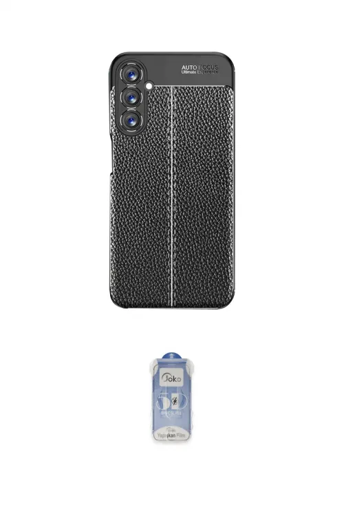 ieg™ Galaxy A05S Kılıf Doruk Klasik Özel Seri - Siyah Joko Magic 5D Cam