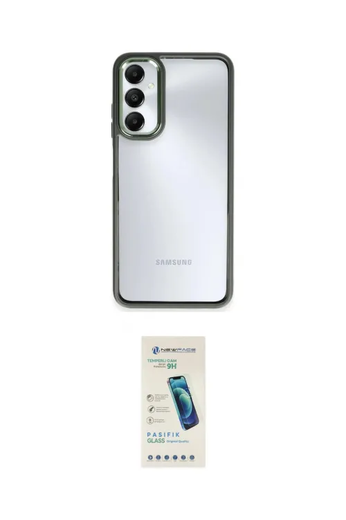 ieg™ Galaxy A05S Kılıf Nova Işık Serisi - Şeffaf Pasifik Cam Ekran Koruyucu
