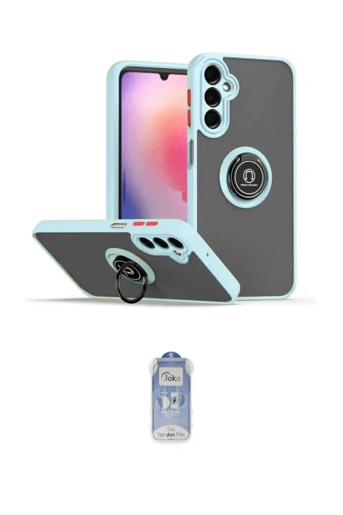 ieg™ Galaxy A05S Kılıf Yörünge Çizgi - Siyah Joko Magic 5D Cam