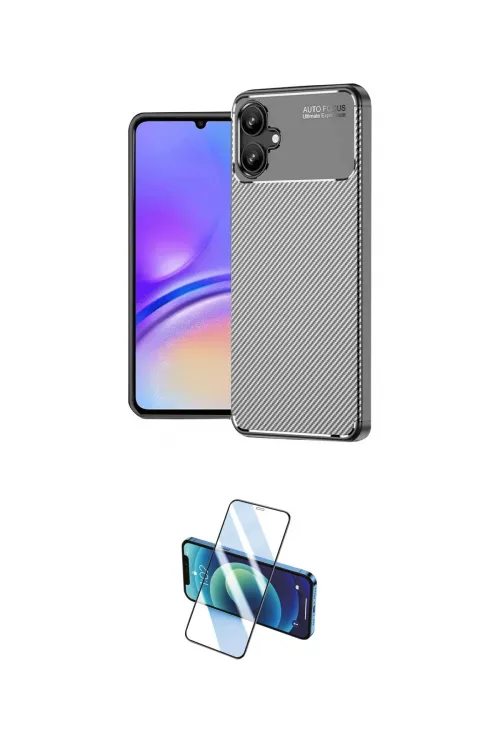 ieg™ Galaxy A06 Kılıf Eksen Form Prime - Siyah 3D Antistatik Seramik Nano Ekran Koruyucu