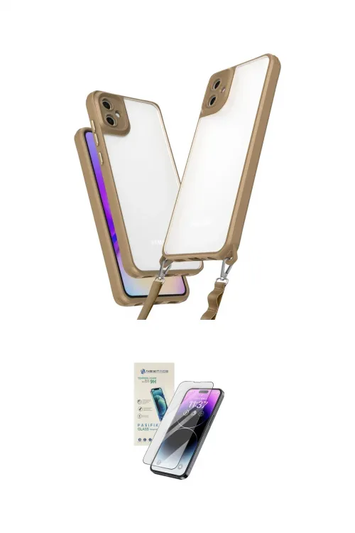 ieg™ Galaxy A06 Kılıf Ufuk Klasik - Şeffaf Pasifik Cam Ekran Koruyucu