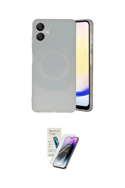 ieg™ Galaxy A06 Kılıf Ufuk Serisi - Şeffaf Pasifik Cam Ekran Koruyucu