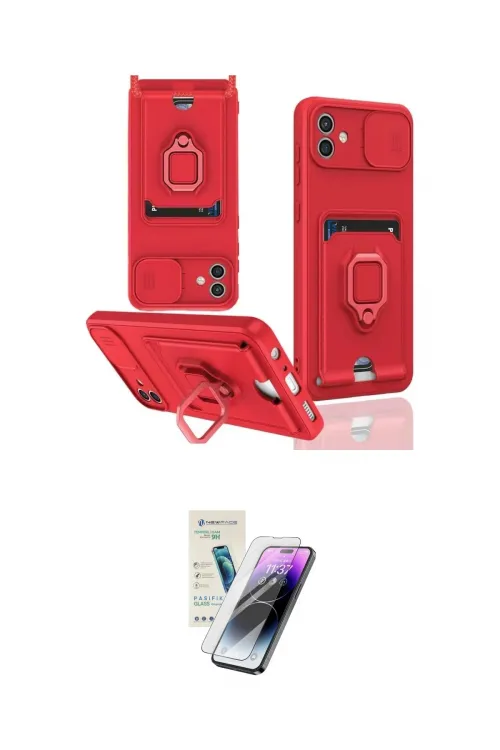 ieg™ Galaxy A06 Kılıf Vadi Form Prime - Şeffaf Pasifik Cam Ekran Koruyucu