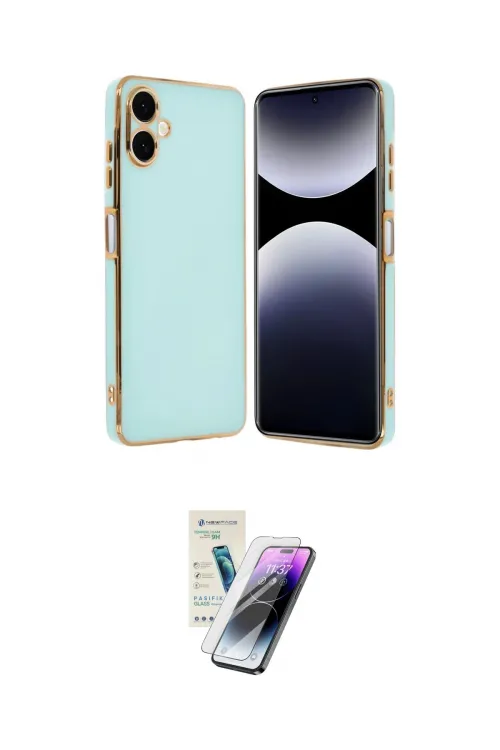 ieg™ Galaxy A06 Kılıf Yankı Serisi - Şeffaf Pasifik Cam Ekran Koruyucu