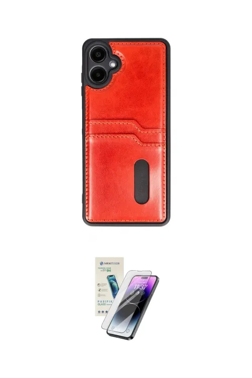ieg™ Galaxy A06 Kılıf Yörünge Işık Serisi - Şeffaf Pasifik Cam Ekran Koruyucu