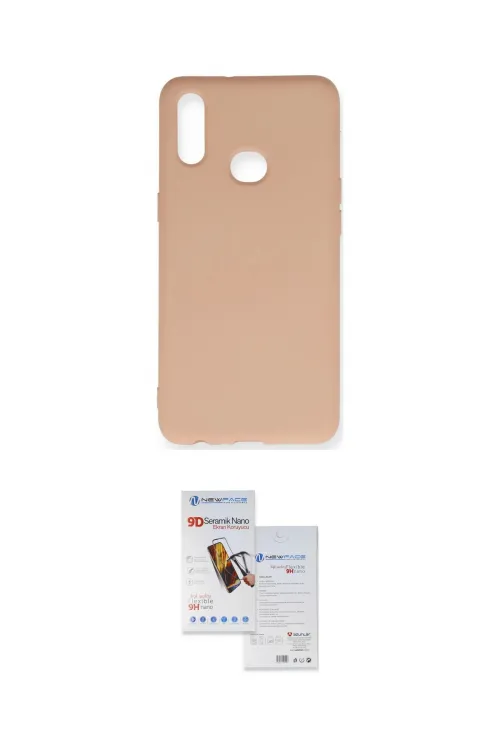 ieg™ Galaxy A10S Kılıf Ahenk Serisi - Siyah Seramik Nano Ekran Koruyucu