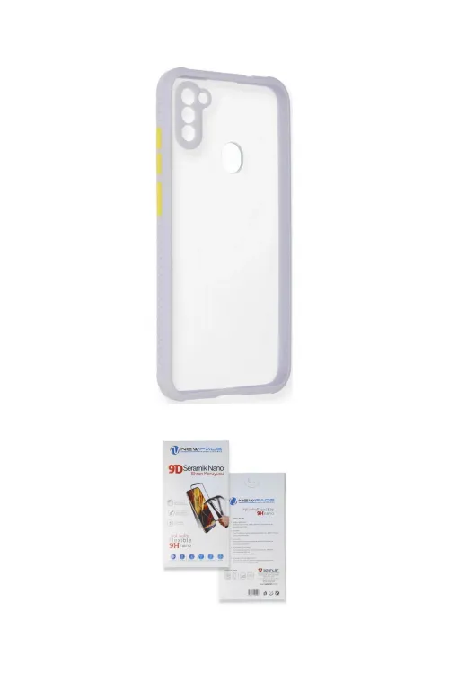ieg™ Galaxy A11 Kılıf Nova Asil Özel Seri - Siyah Seramik Nano Ekran Koruyucu