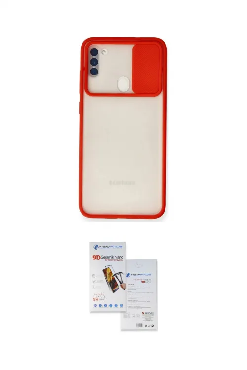 ieg™ Galaxy A11 Kılıf Vadi Çizgi - Siyah Seramik Nano Ekran Koruyucu