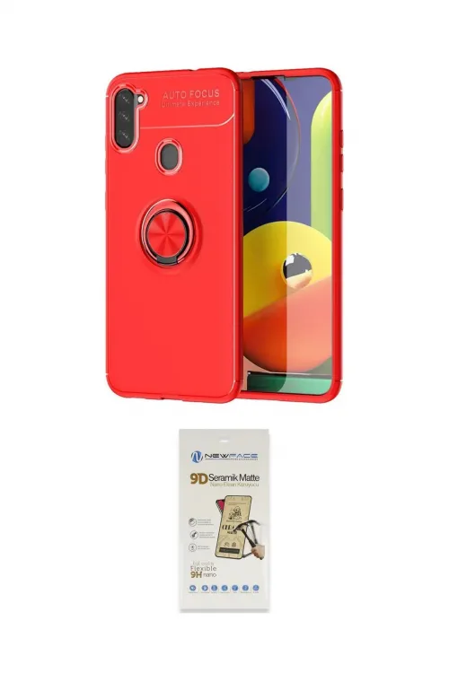 ieg™ Galaxy A11 Kılıf Yankı Form Prime - Siyah Mat Seramik Nano Ekran Koruyucu