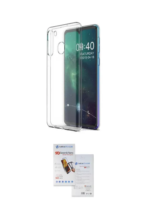 ieg™ Galaxy A11 Kılıf Zirve Doku - Siyah Seramik Nano Ekran Koruyucu