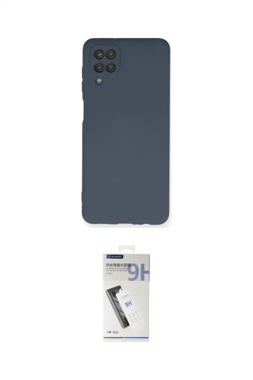 ieg™ Galaxy A12 Kılıf Ahenk Serisi - Şeffaf Uv Polymer Nano Ekran Koruyucu