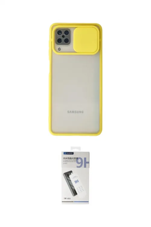 ieg™ Galaxy A12 Kılıf Vadi Çizgi - Şeffaf Uv Polymer Nano Ekran Koruyucu