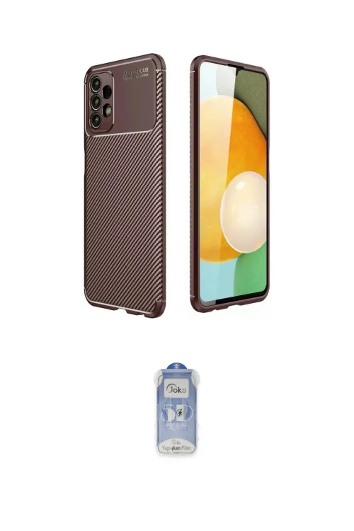 ieg™ Galaxy A13 4G Kılıf Eksen Form Prime - Siyah Joko Magic 5D Cam