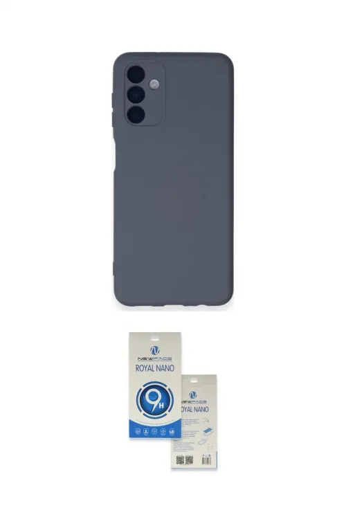 ieg™ Galaxy A14 4G Kılıf Ahenk Serisi - Şeffaf Royal Nano Ekran Koruyucu