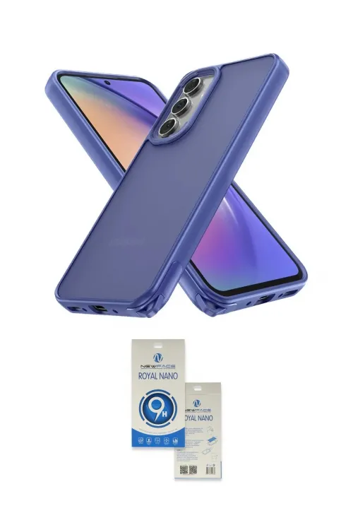 ieg™ Galaxy A14 4G Kılıf Atlas Form - Şeffaf Royal Nano Ekran Koruyucu