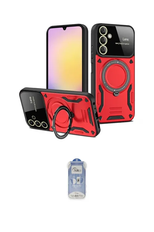 ieg™ Galaxy A14 4G Kılıf Kıvılcım Modern Serisi - Siyah Joko Magic 5D Cam