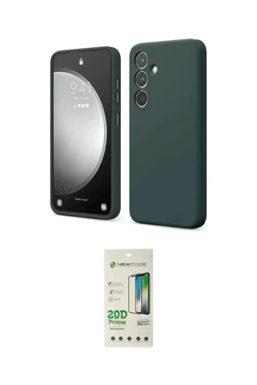 ieg™ Galaxy A14 4G Kılıf Kozmos Yansıma Özel Seri - Siyah 20D Premium Cam Ekran Koruyucu