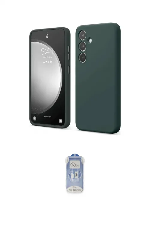 ieg™ Galaxy A14 4G Kılıf Kozmos Yansıma Özel Seri - Siyah Joko Magic 5D Cam