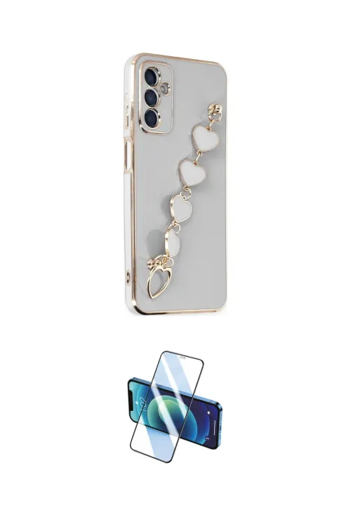 ieg™ Galaxy A14 4G Kılıf Nova Işık Prime - Siyah 3D Antistatik Cam Ekran Koruyucu