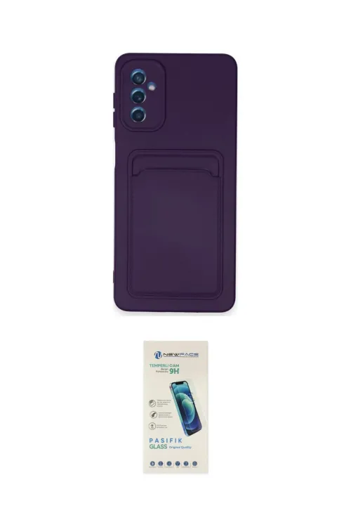 ieg™ Galaxy A14 4G Kılıf Vadi Çizgi Prime - Şeffaf Pasifik Cam Ekran Koruyucu
