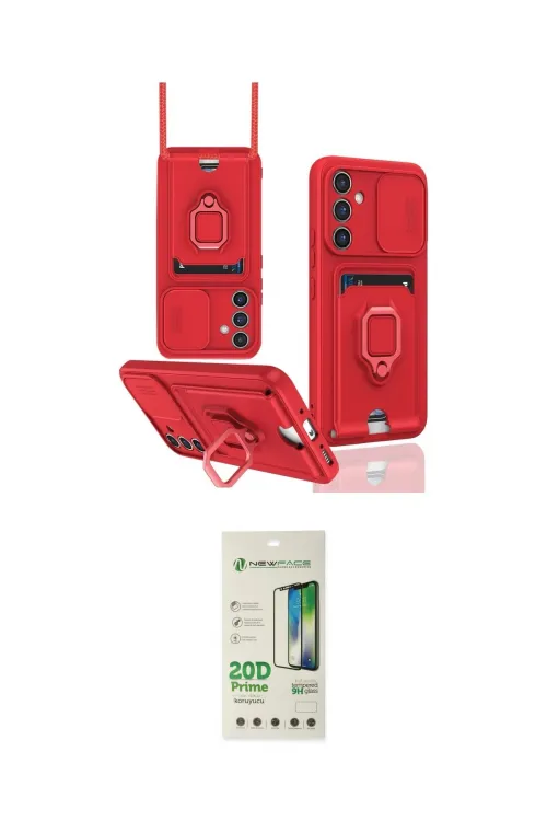 ieg™ Galaxy A14 4G Kılıf Vadi Form Prime - Siyah 20D Premium Cam Ekran Koruyucu