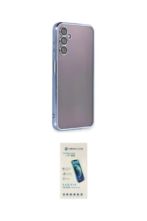 ieg™ Galaxy A14 4G Kılıf Vadi Minimal - Şeffaf Pasifik Cam Ekran Koruyucu