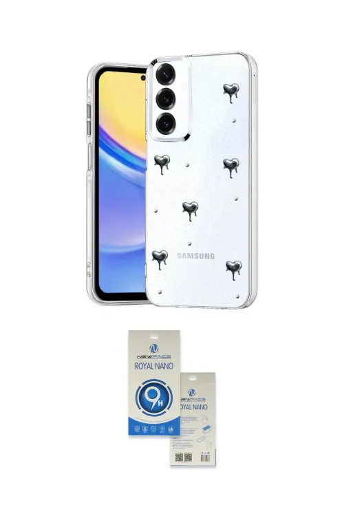 ieg™ Galaxy A14 4G Kılıf Yörünge Form - Şeffaf Royal Nano Ekran Koruyucu
