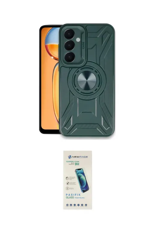 ieg™ Galaxy A15 4G Kılıf Nova Yansıma Prime - Şeffaf Pasifik Cam Ekran Koruyucu