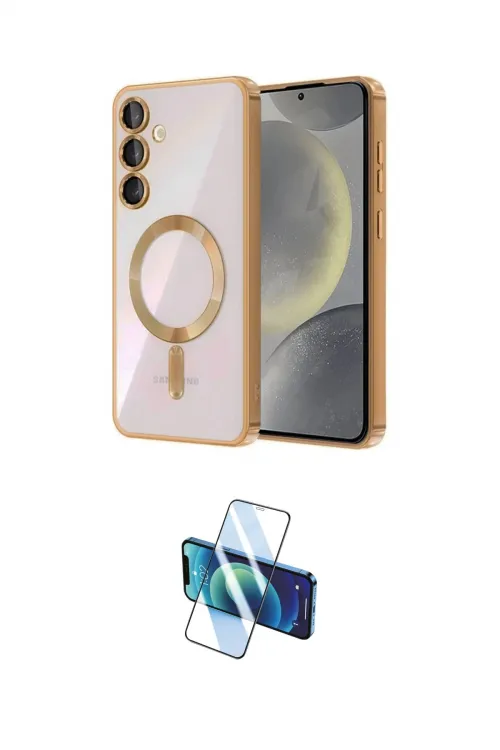 ieg™ Galaxy A17 5G Kılıf Nova Işık Özel Seri - Siyah 3D Antistatik Cam Ekran Koruyucu