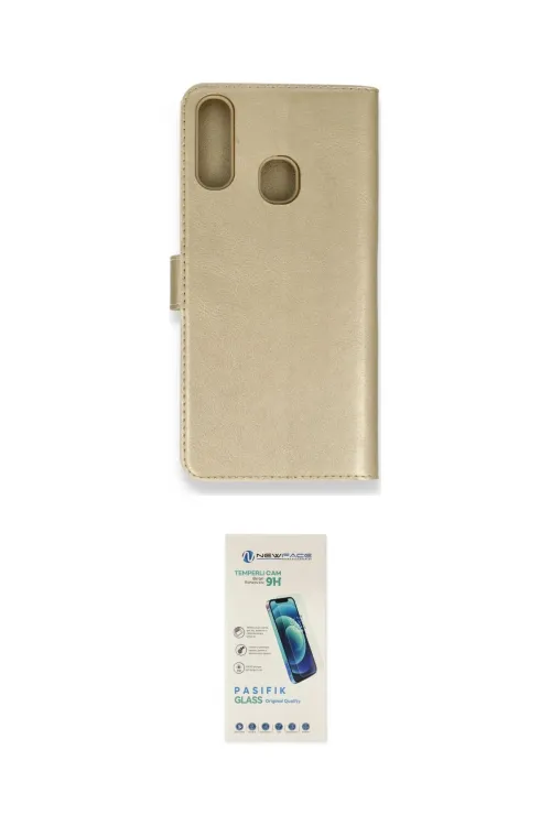 ieg™ Galaxy A20S Kılıf Siluet Işık Serisi - Şeffaf Pasifik Cam Ekran Koruyucu