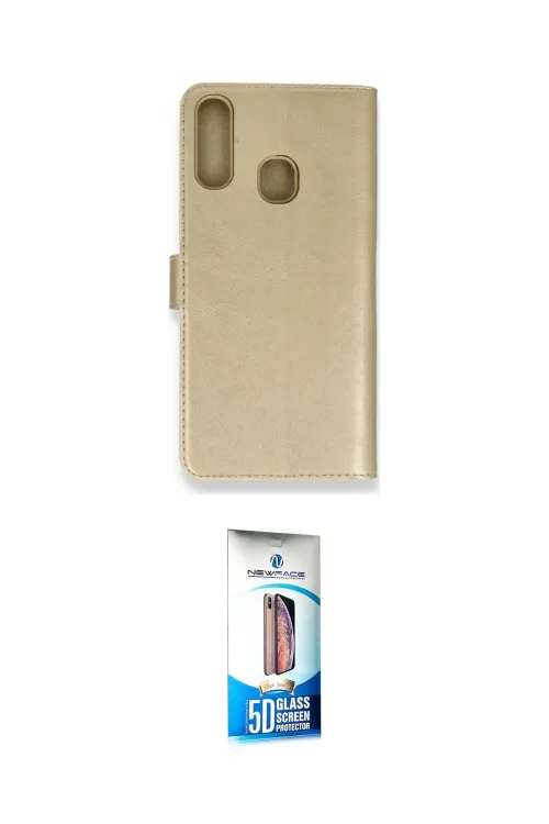 ieg™ Galaxy A20S Kılıf Siluet Işık Serisi - Siyah 5D Eko Cam Ekran Koruyucu