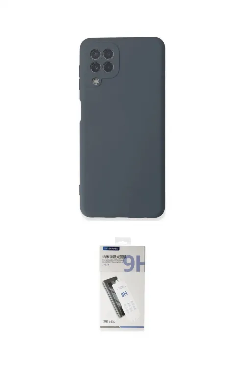 ieg™ Galaxy A22 Kılıf Ahenk Serisi - Şeffaf Uv Polymer Nano Ekran Koruyucu