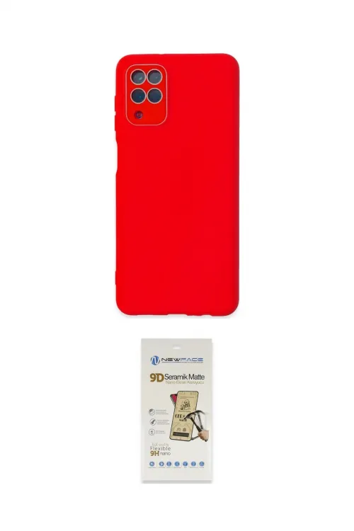 ieg™ Galaxy A22 Kılıf Çekirdek Modern Serisi - Siyah Mat Seramik Nano Ekran Koruyucu