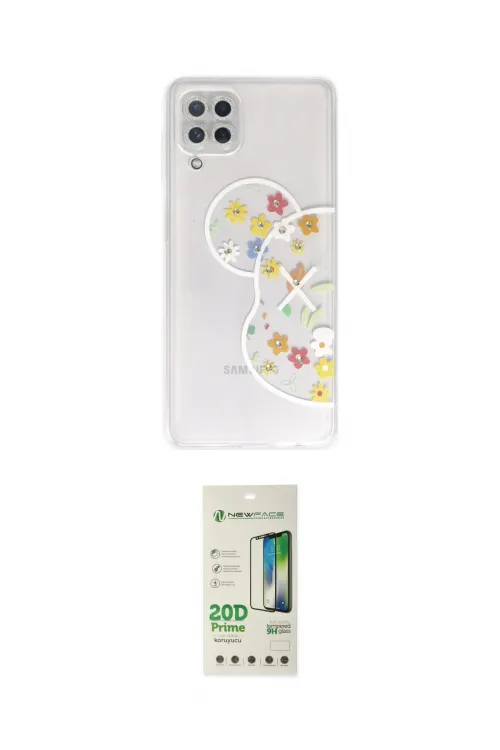 ieg™ Galaxy A22 Kılıf Eksen Asil Prime - Siyah 20D Premium Cam Ekran Koruyucu