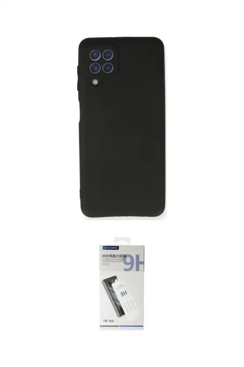 ieg™ Galaxy A22 Kılıf Kozmos Yansıma Özel Seri - Şeffaf Uv Polymer Nano Ekran Koruyucu