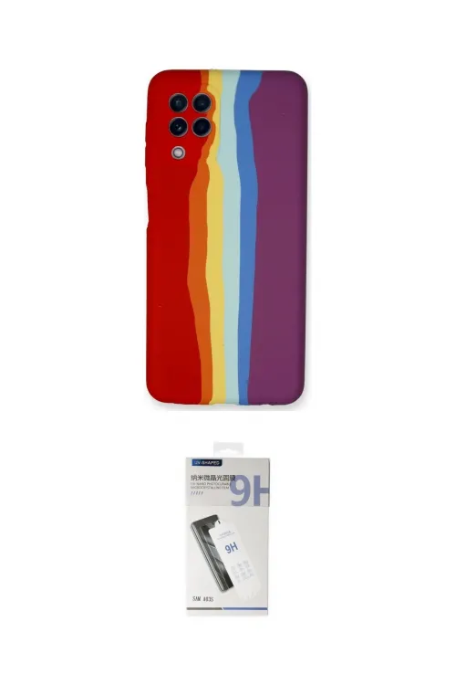 ieg™ Galaxy A22 Kılıf Yadigar Çizgi - Şeffaf Uv Polymer Nano Ekran Koruyucu