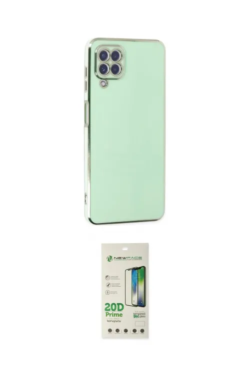 ieg™ Galaxy A22 Kılıf Yankı Serisi - Siyah 20D Premium Cam Ekran Koruyucu