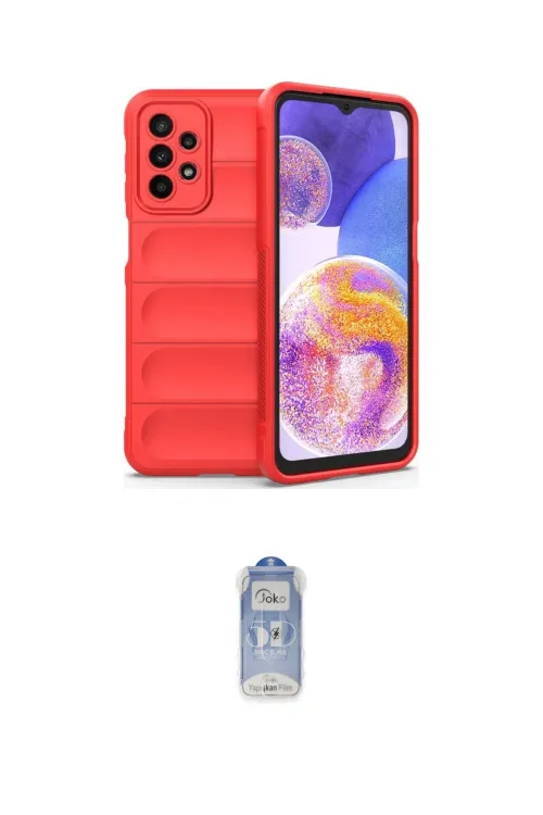 ieg™ Galaxy A23 4G Kılıf Atlas Koleksiyonu - Siyah Joko Magic 5D Cam