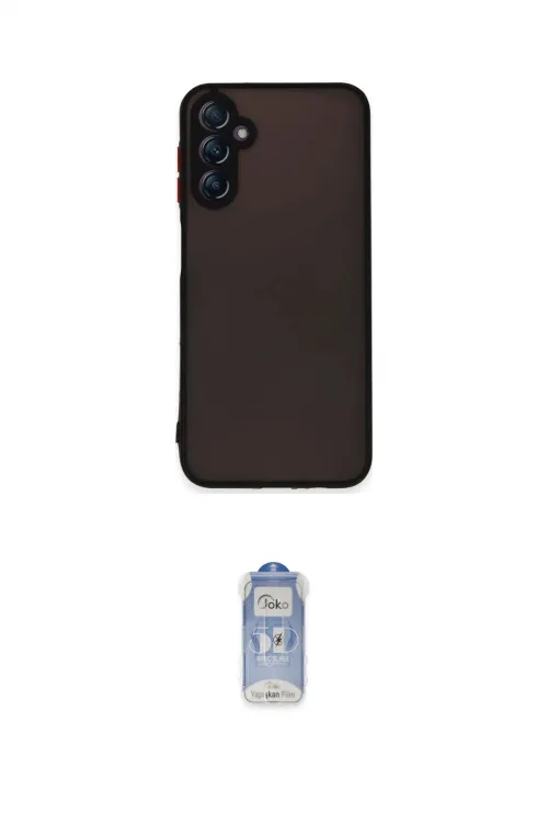 ieg™ Galaxy A24 4G Kılıf Ahenk Çizgi Serisi - Siyah Joko Magic 5D Cam