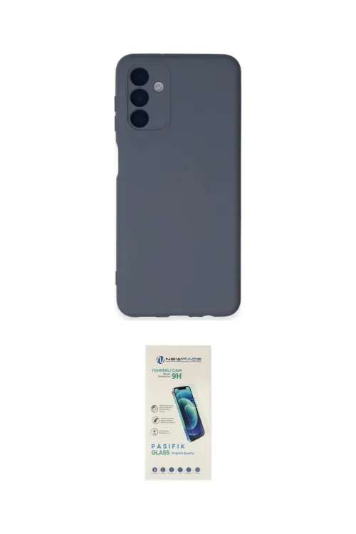 ieg™ Galaxy A24 4G Kılıf Ahenk Serisi - Şeffaf Pasifik Cam Ekran Koruyucu