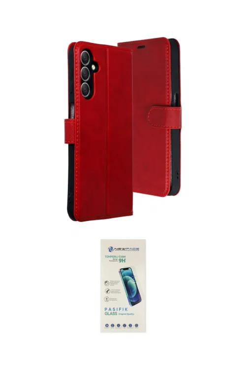 ieg™ Galaxy A24 4G Kılıf Siluet Işık Serisi - Şeffaf Pasifik Cam Ekran Koruyucu