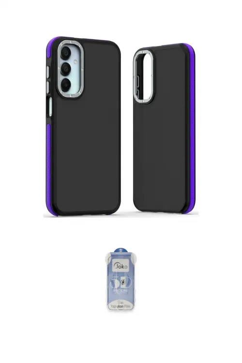 ieg™ Galaxy A25 5G Kılıf Eksen Işık - Siyah Joko Magic 5D Cam