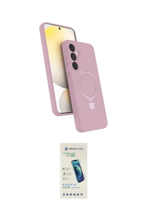 ieg™ Galaxy A25 5G Kılıf İz Işık Koleksiyonu - Şeffaf Pasifik Cam Ekran Koruyucu